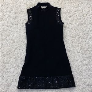 Elegant Black Sequin Dress